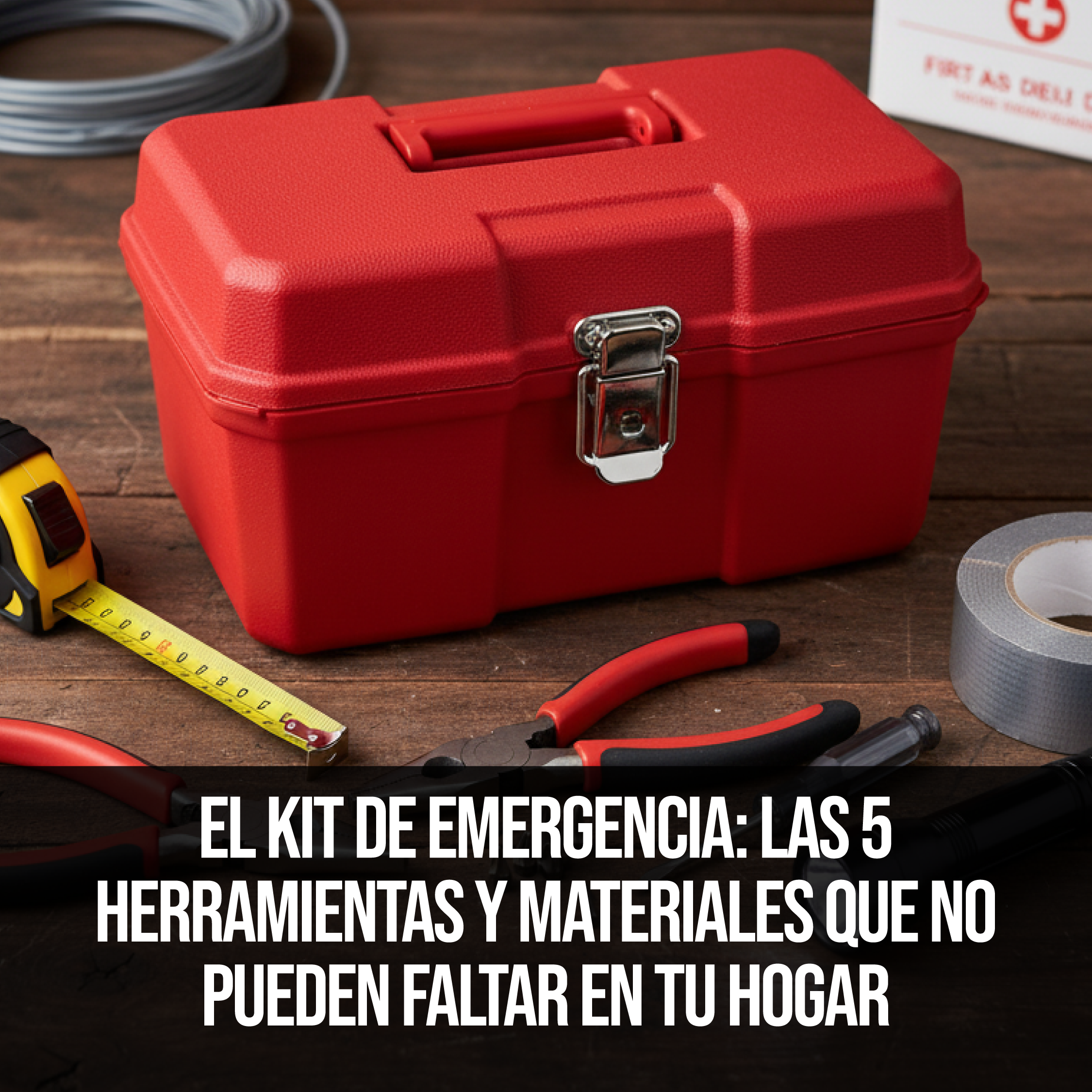 El Kit de Emergencia: Las 5 Herramientas y Materiales que no Pueden Faltar en tu Hogar