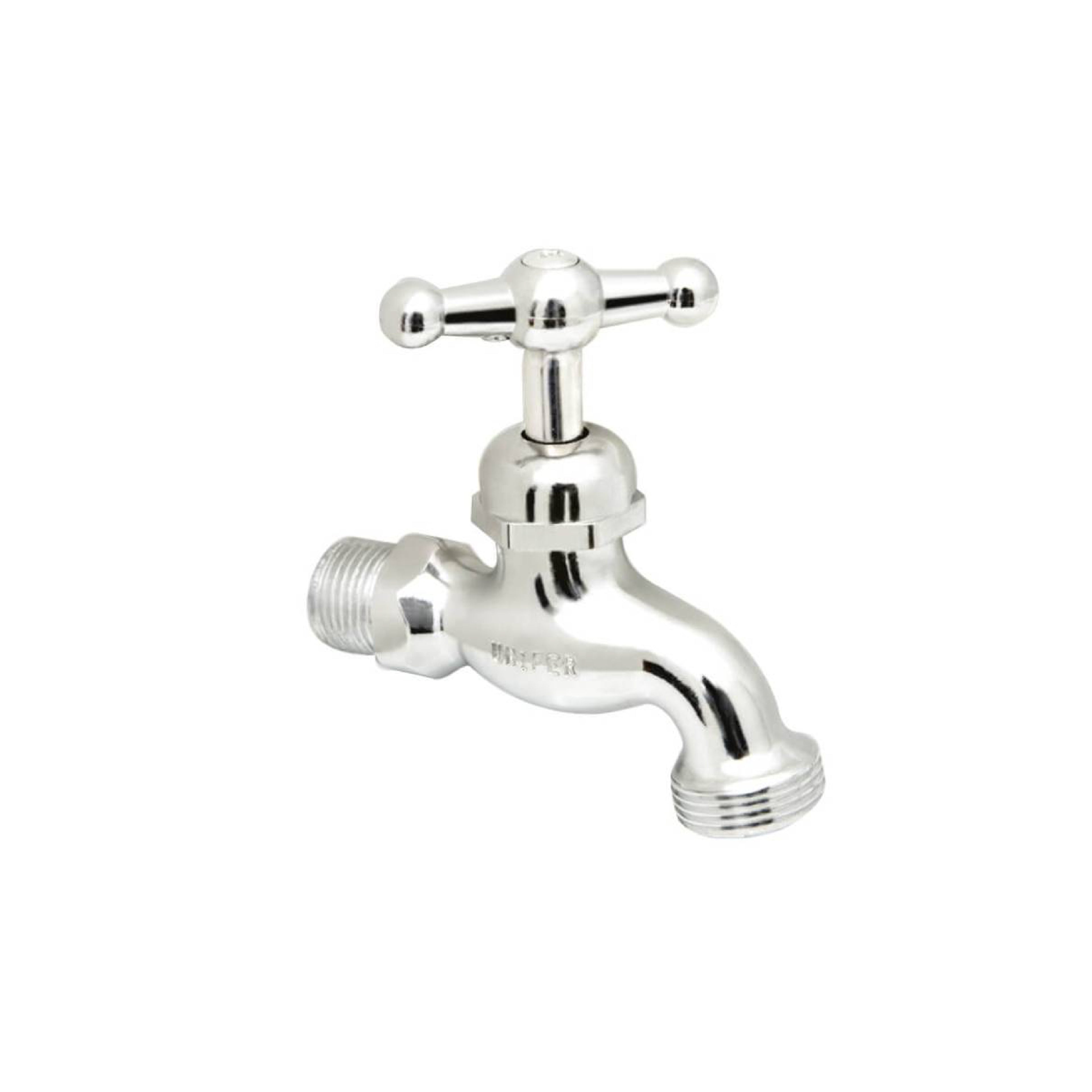 Llave jardín cromada